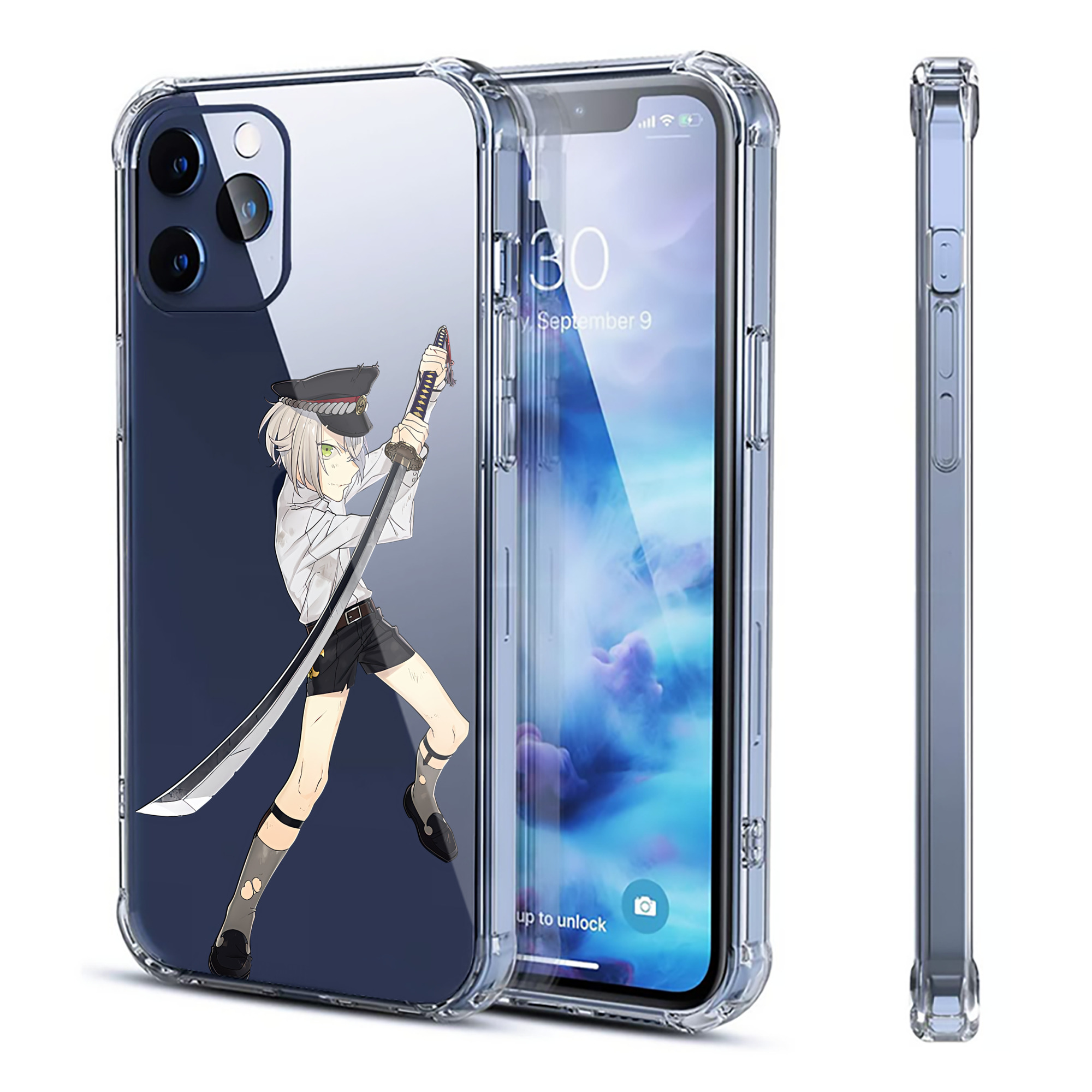 （画像用） 刀剣乱舞 Touken Ranbu 【iPhone 12シリーズ対応】透明スマホケース（クリアソフトケース）